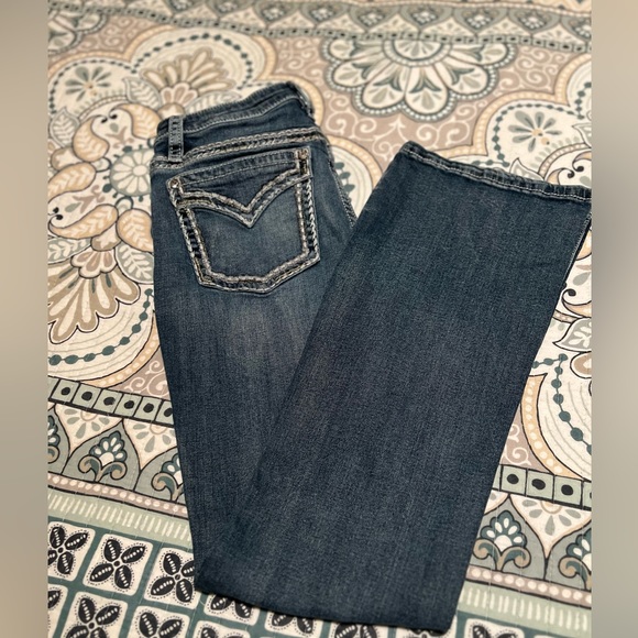 Shyanne denim boot cut jeans 31 31x34 thick stitch Boot Barn 👢tall long shayanne - Picture 10 of 11